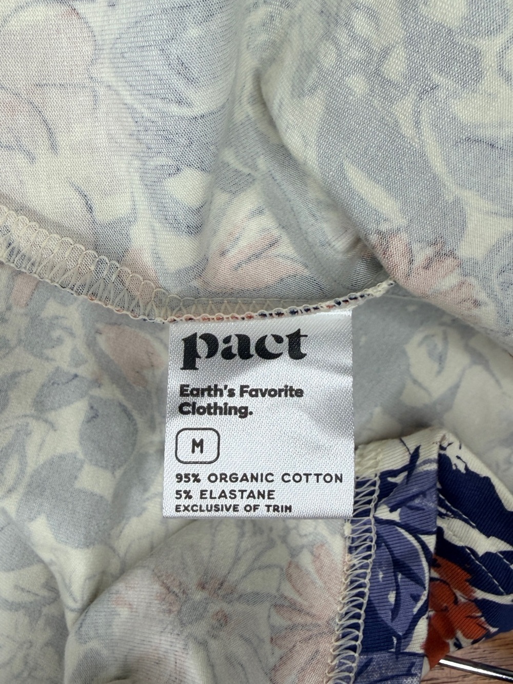 NWT Pact Midi floral skirt with pockets Medium - Picture 3 of 5